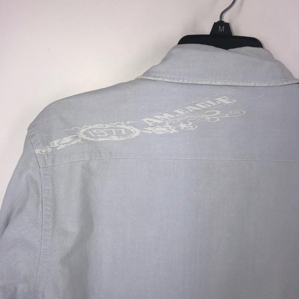 American Eagle Light Blue Button Down - image 4